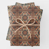 Fine Persian Afghan Carpet Boho Motif Ramadan Gesc Geschenkpapier Set (Beispiel)