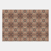 Fine Persian Afghan Carpet Boho Motif Ramadan Gesc Geschenkpapier Set (Vorderseite)