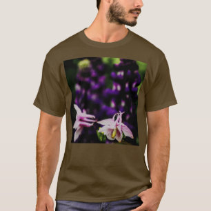 Fine Random Mosaic Lupin und Aquilegia AC163 T-Shirt