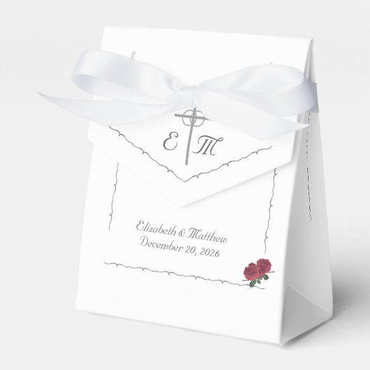 Fine Rose Bevorzugung Box Geschenkschachtel (Vorderseite)