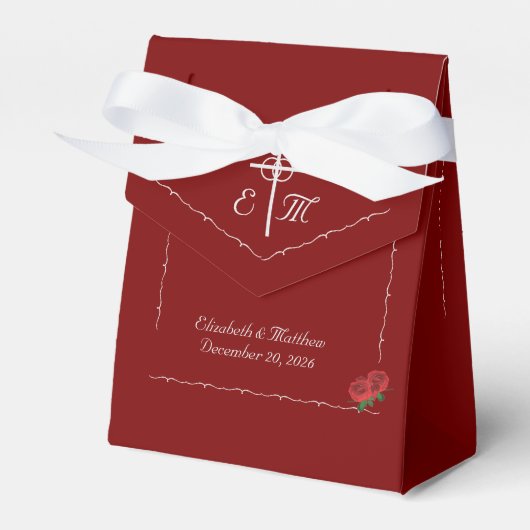 Fine Rose Bevorzugung Box Geschenkschachtel (Vorderseite)
