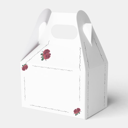 Fine Rose Bevorzugung Box Geschenkschachtel (Rückseite)