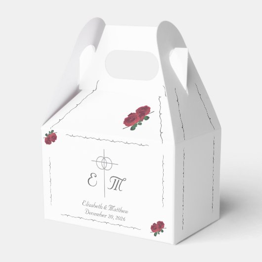 Fine Rose Bevorzugung Box Geschenkschachtel (Vorderseite)