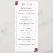 Fine Rose Flat Menu Menükarte (Vorderseite)