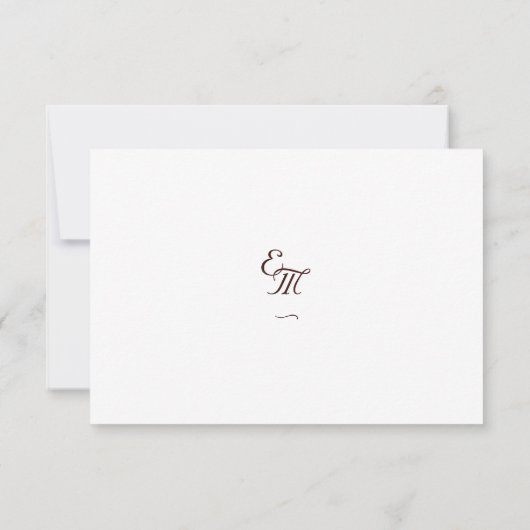 Fine Rose katholisch RSVP Karte (Rückseite)