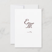 Fine Rose katholisch RSVP Karte (Rückseite)