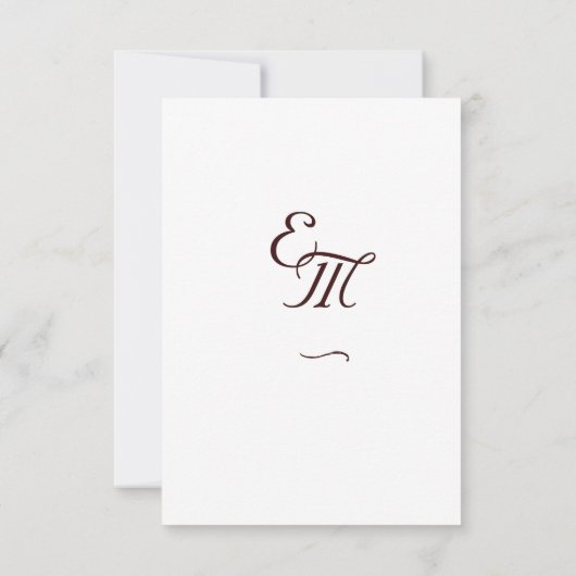 Fine Rose katholisch RSVP Karte (Rückseite)