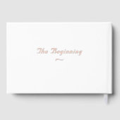 Fine Rose Katholische Hochzeitsformel Gästebuch (Rückseite)