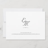 Fine Rose Katholische Save the Date-Karte Date (Rückseite)