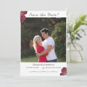 Fine Rose Katholische Save the Date-Karte Save The Date (Stehend Vorderseite)