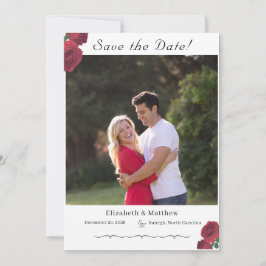 Fine Rose Katholische Save the Date-Karte Save The Date