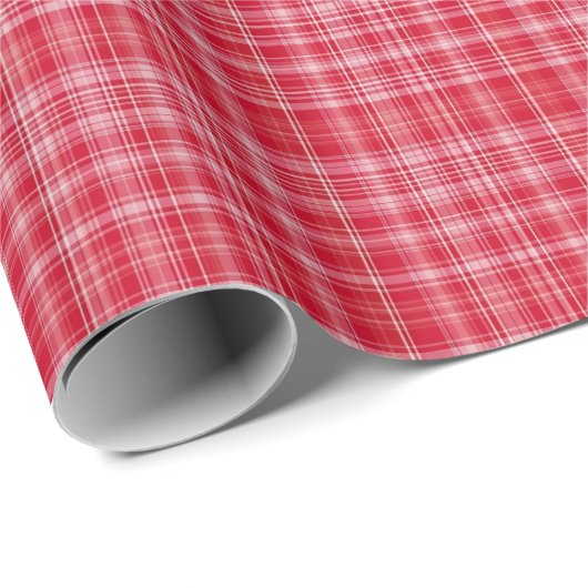 Fine Ruby Plaid Geschenkpapier (Rolleneckpunkt)