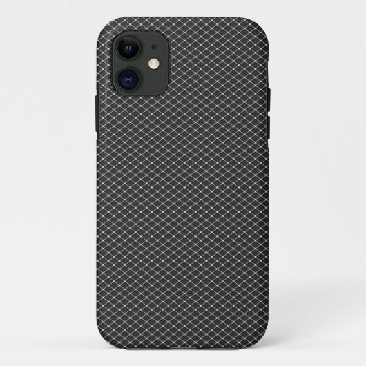 Fine Silver Metal Mesh Muster Case-Mate iPhone Ca Hülle (Rückseite)