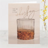 Fine Whiskey Geburtstagskarte Faltkarte Karte (Gelbe Blume)