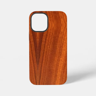 Fine Wood Grain Teak Mahogany Veneer iPhone Hülle