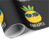Fineaple Funny Pineaple Pun Dark BG Geschenkpapier (Rolleneckpunkt)