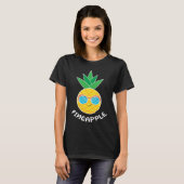 Fineapple Pineapple Eater Tropical Fruit Pineapple T-Shirt (Vorne ganz)