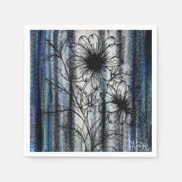 Fineline Blume Art Serviette