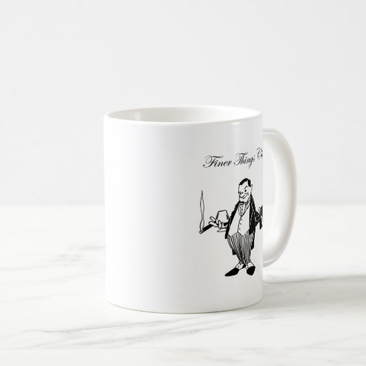 Finer Things Club Zigarrenfigur Kaffeetasse (VorderseiteRechts)