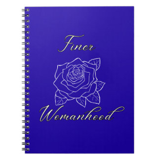Finer Womanhood Studentinnenverbindung Notebook Notizblock