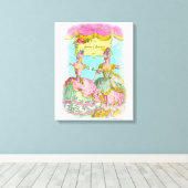 Finery und Frippery Little Marie's Dance Portrait Leinwanddruck (Insitu (Holzboden))