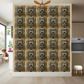 Finest Gold Black Blue Stilvolle griechische Keram Fliese