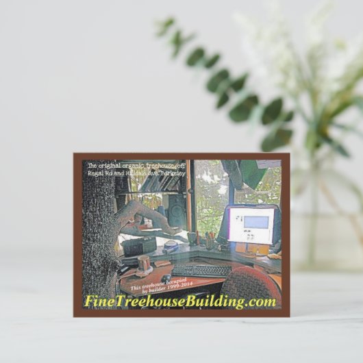FineTreehouseBuilding Regal Road desk - Postkarte (Stehend Vorderseite)