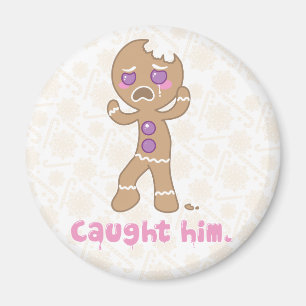 Fing den Lebkuchen-Mann Magnet