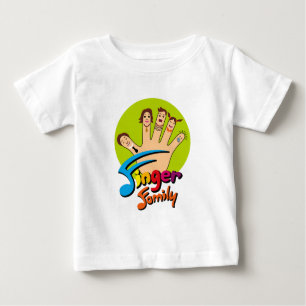 Finger-Familie Baby T-shirt