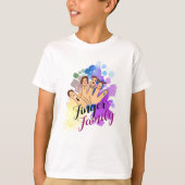 Finger-Familie T-Shirt (Vorderseite)