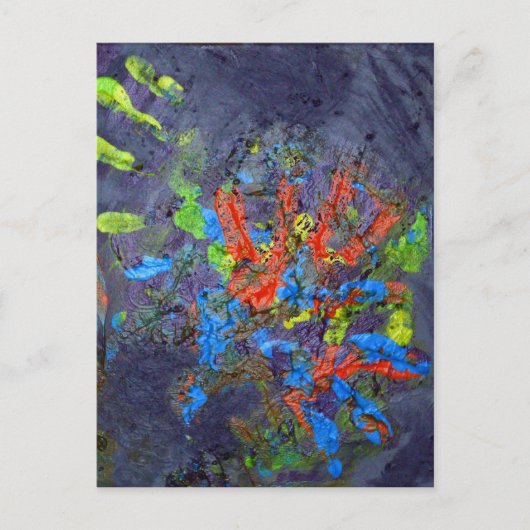 Finger Fun Postkarte (Vorderseite)