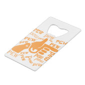 Finger Gun Pew Pew Pew #USAPatriotGraphics © Geldbeutel Flaschenöffner (Rückseite Schrägansicht)