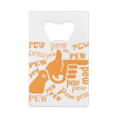 Finger Gun Pew Pew Pew #USAPatriotGraphics © Geldbeutel Flaschenöffner (Rückseite)