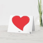 Finger Heart Feiertagskarte (Rückseite)