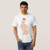 Finger Heart Hand T-Shirt (Vorne ganz)