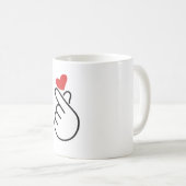 Finger Heart Kaffeetasse (VorderseiteRechts)