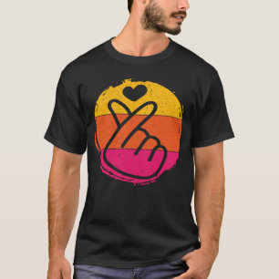Finger Hearts Korean K Pop K Drama Liebe Saranghae T-Shirt