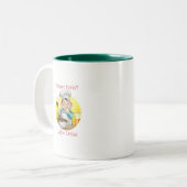 Finger klebrig? zweifarbige tasse (Vorderseite Links)