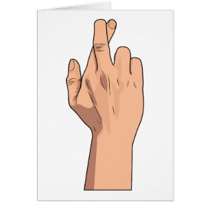 Finger kreuzten ~ Handzeichen u. -gesten