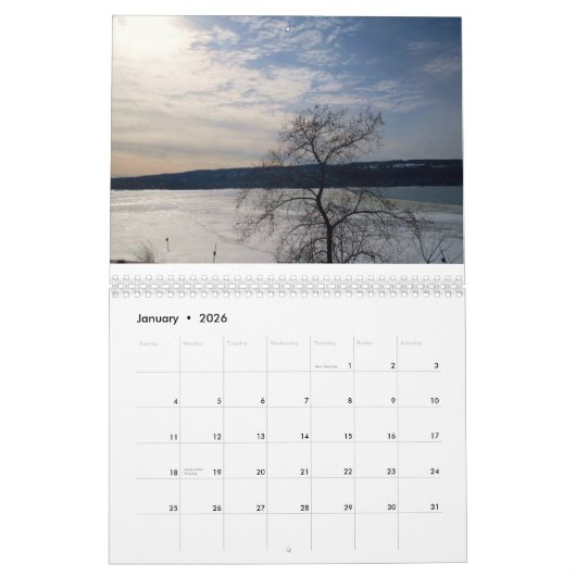 FINGER LAKES CAYUGA LAKE ITHACA Kalender (Jan 2026)