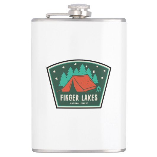 Finger Lakes National Forest Camping Flachmann (Vorderseite)