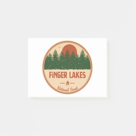 Finger Lakes National Forest Post-it Klebezettel (Vorderseite)