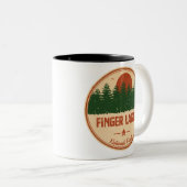 Finger Lakes National Forest Zweifarbige Tasse (VorderseiteRechts)