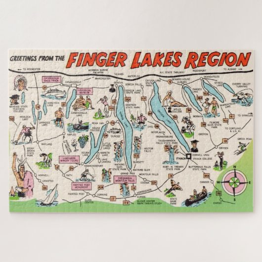 Finger Lakes NY 20x30 Puzzle (Horizontal)