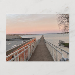 Finger Lakes Pier Feiertagspostkarte