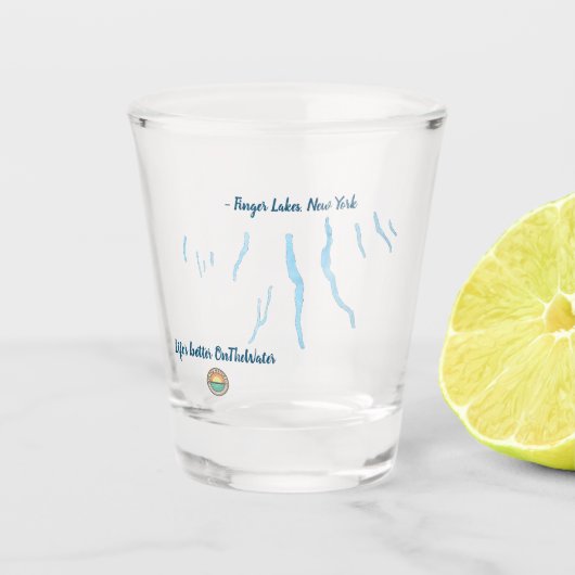 Finger Lakes Shot Glass Schnapsglas (Vorderseite)