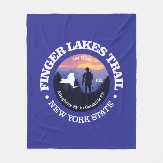 Finger Lakes Trail (rd2) Fleecedecke (Vorderseite)
