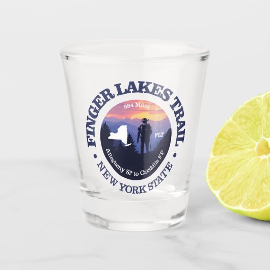 Finger Lakes Trail (rd2) Schnapsglas (Vorderseite)