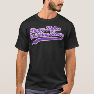 Finger Lakes Trinkteam Weinerei Weinverkostung Tri T-Shirt