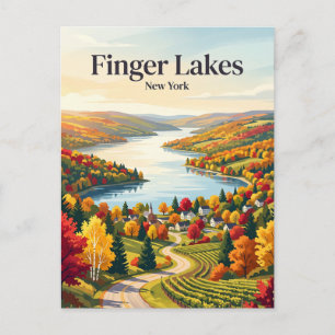 Finger Lakes USA Postkarte